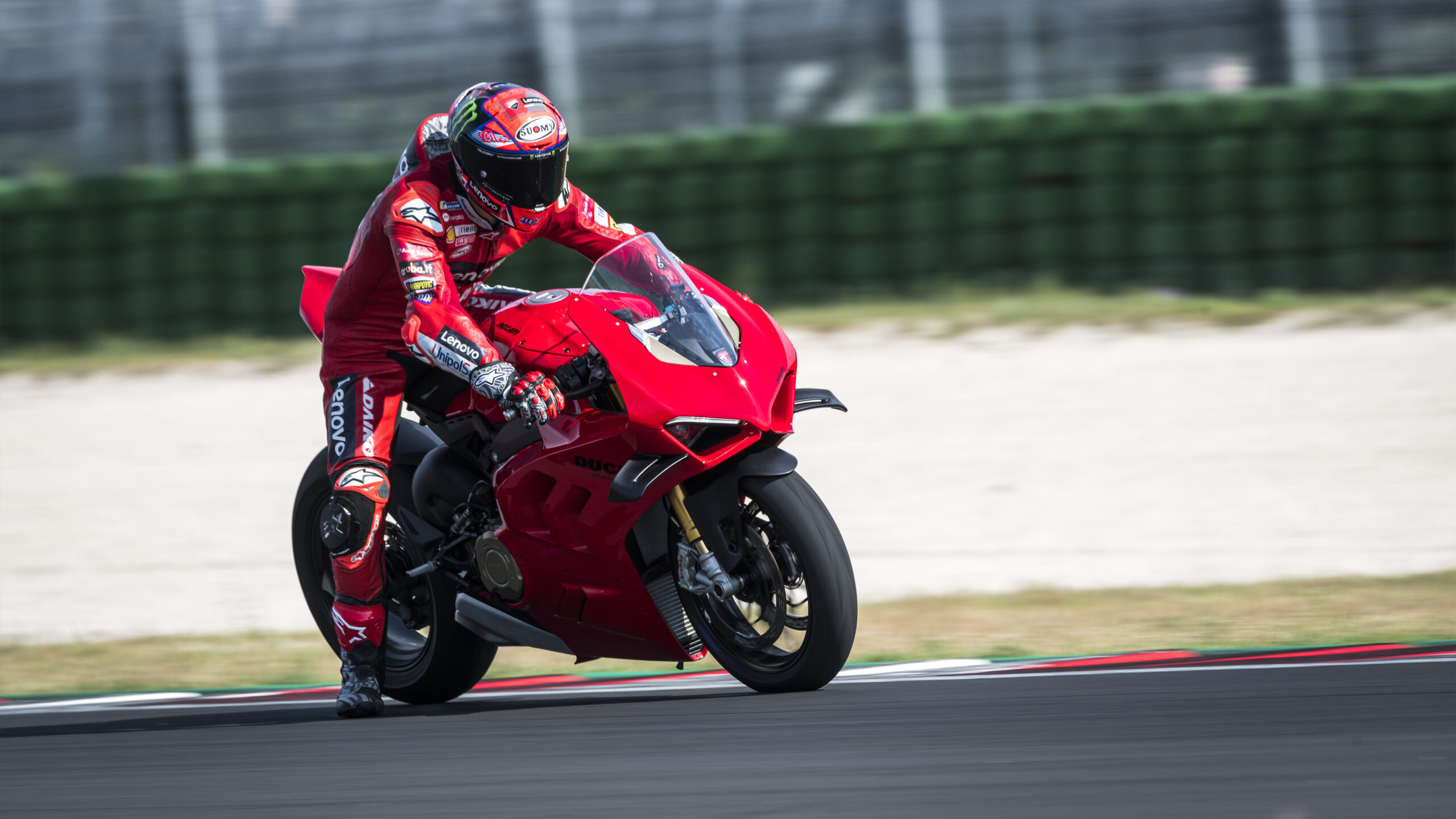 Wallpaper Panigale V4s frenagem