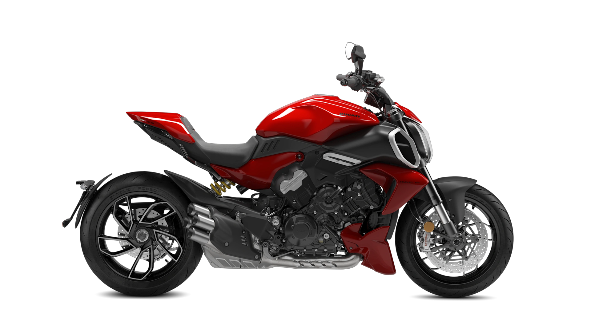 Png Diavel V4 Vermelha Sem fundo