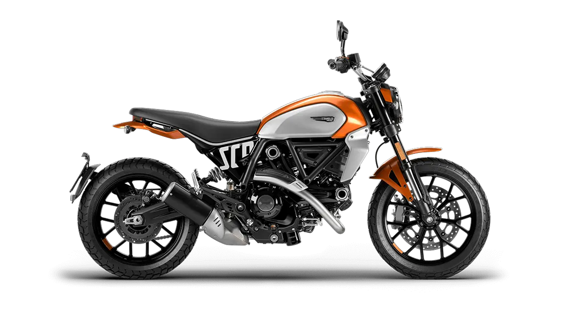 Scrambler icon organge